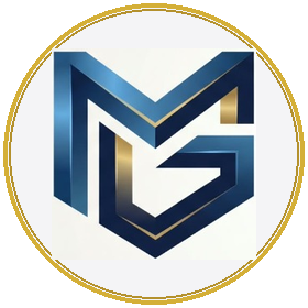 MAHMAS GROUP Official Blue & Gold MG Logo